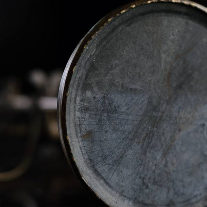 French brass standing lamp