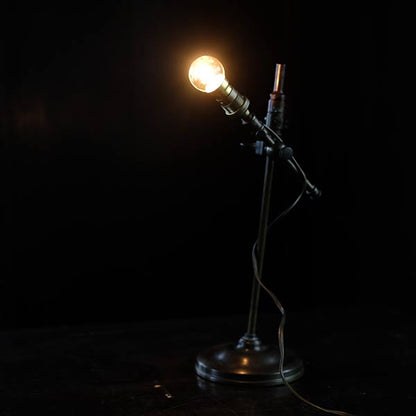 French brass standing lamp