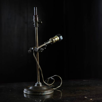 French brass standing lamp