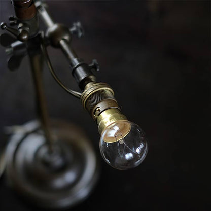 French brass standing lamp
