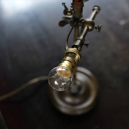 French brass standing lamp
