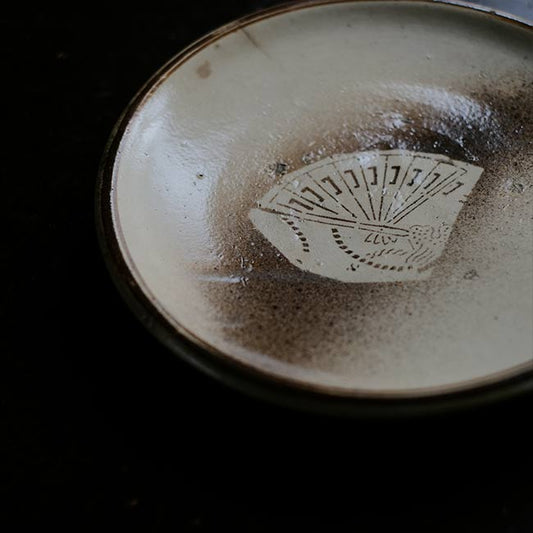型紙 吹墨 行灯皿
