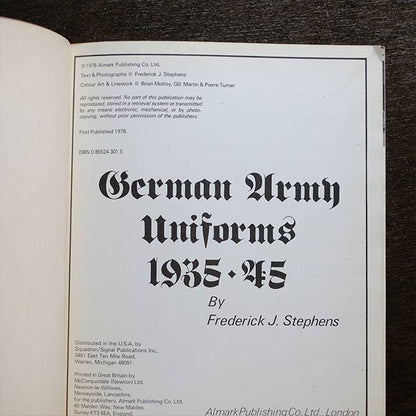 GERMAN ARMY UNIFORMS 1935-45