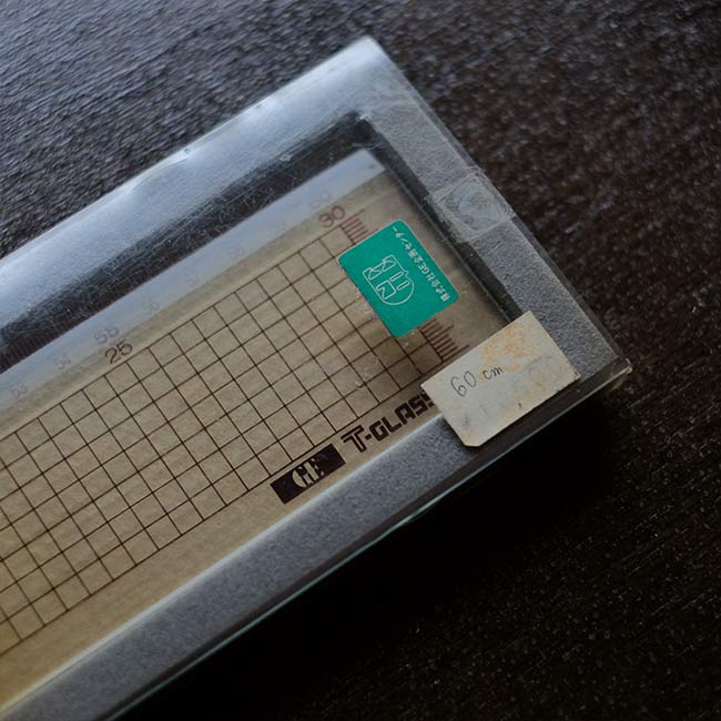 強化ガラス製カッティング定規 60cm