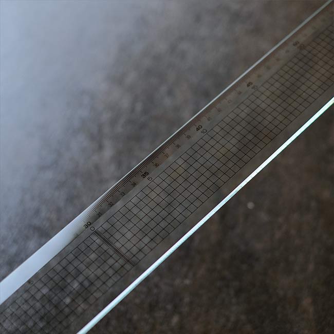 強化ガラス製カッティング定規 60cm