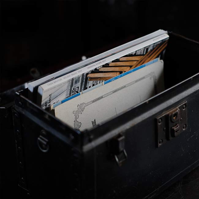 Fiber storage box