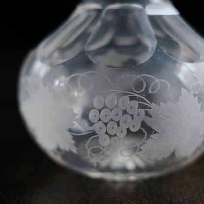 エッチング カットガラス デキャンタ