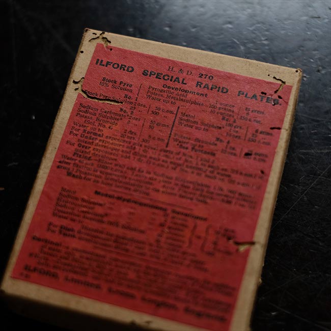 ILFORD SPECIAL RAPID PLATES ガラス乾板