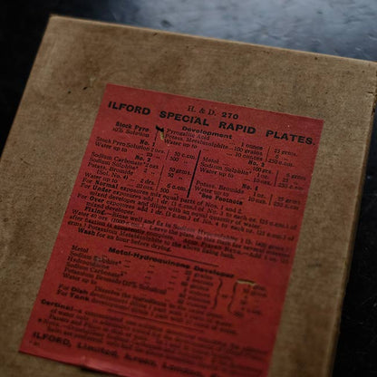 ILFORD SPECIAL RAPID PLATES ガラス乾板