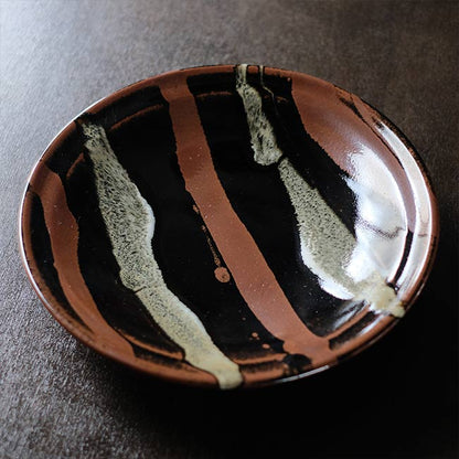 鉄釉 大皿
