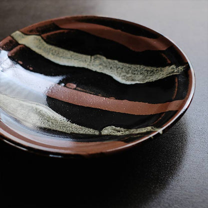 鉄釉 大皿