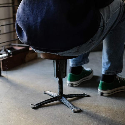 Iron-legged stool