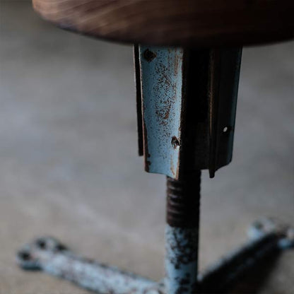 Iron-legged stool