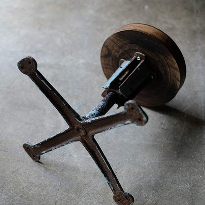Iron-legged stool