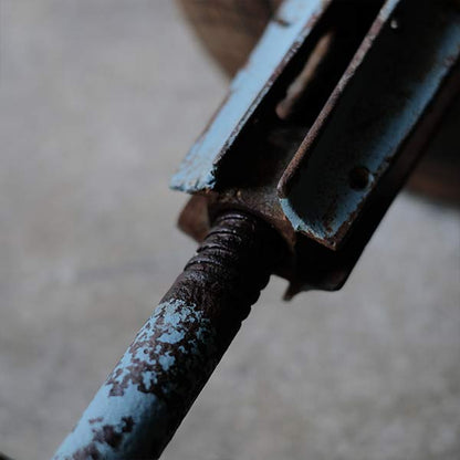 Iron-legged stool