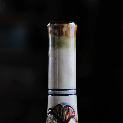 壺屋焼 新垣勲 魚紋花瓶