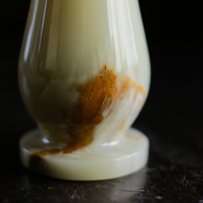 Marble flower vase