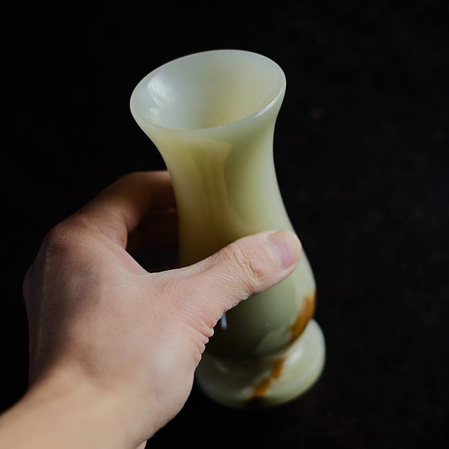Marble flower vase