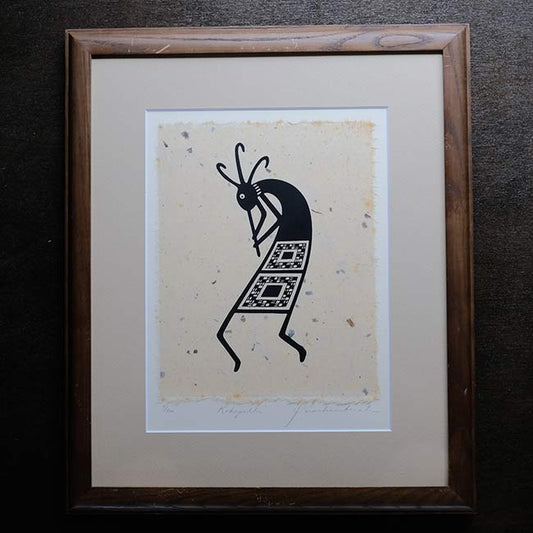 シルクスクリーン「KOKOPELLI」Diane Quackenbush