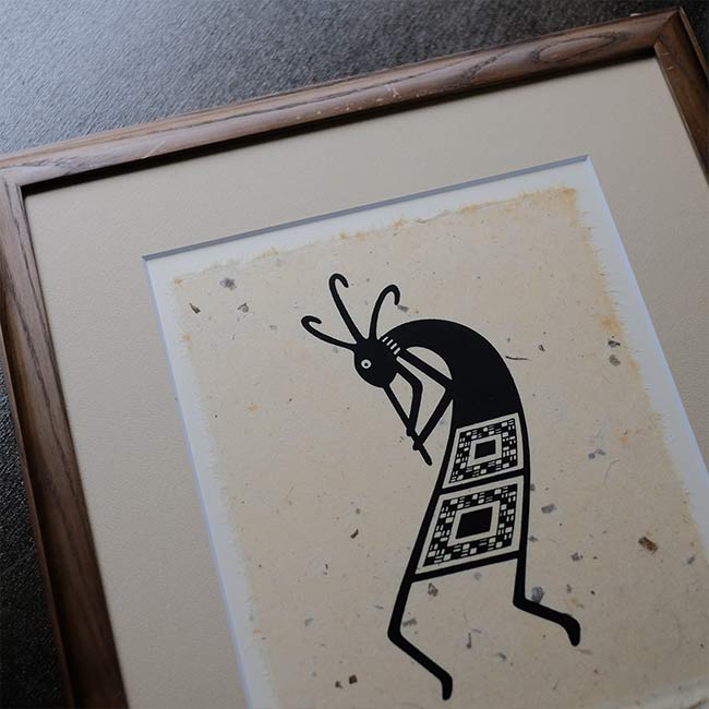 シルクスクリーン「KOKOPELLI」Diane Quackenbush