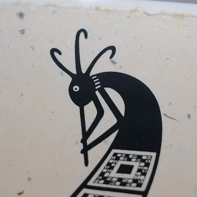 シルクスクリーン「KOKOPELLI」Diane Quackenbush