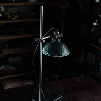 A stand lamp made from laboratory equipment