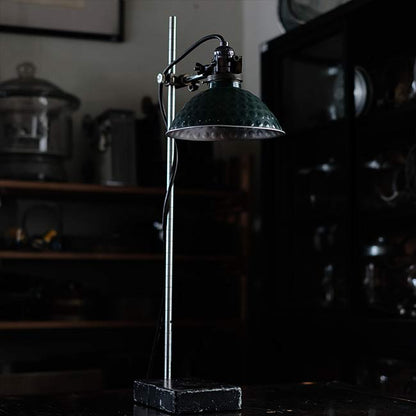 A stand lamp made from laboratory equipment