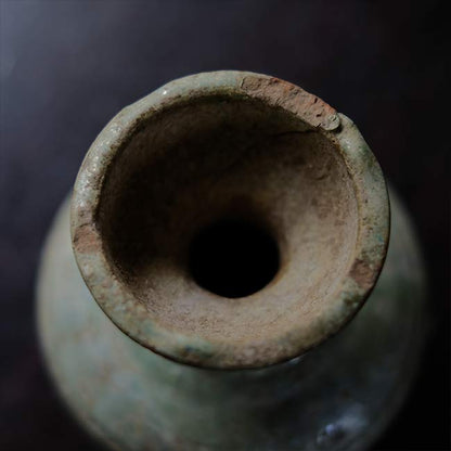 Silvered green-glazed Han dynasty vase
