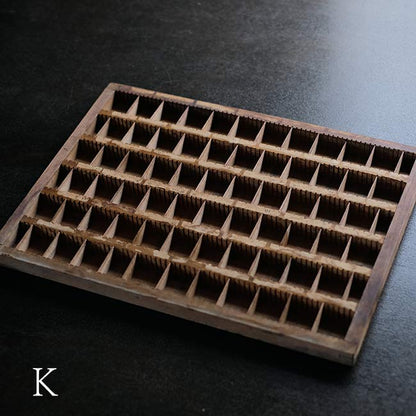 活版印刷のプリンタートレイ