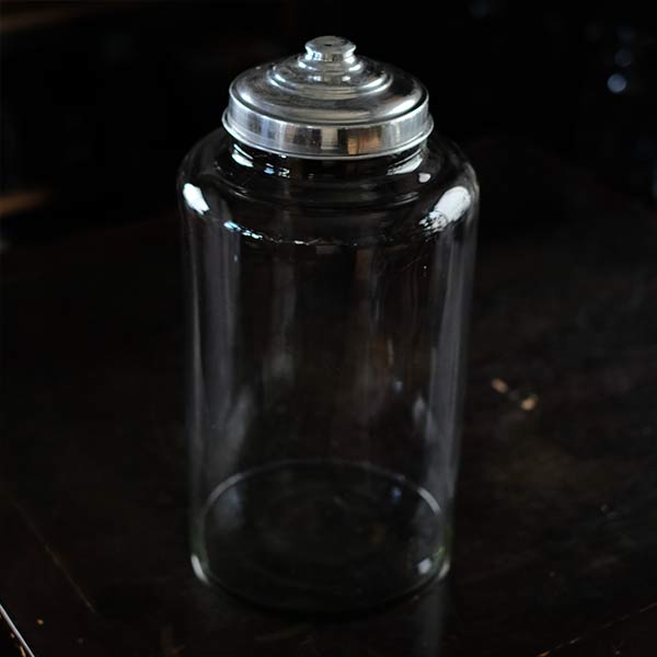 Cylindrical candy jar