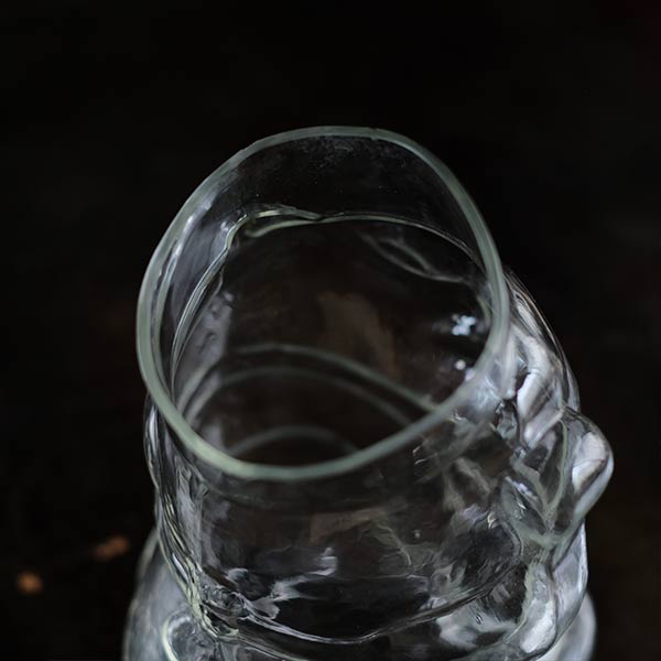 Maneki-neko glass bottle