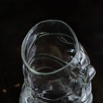 Maneki-neko glass bottle