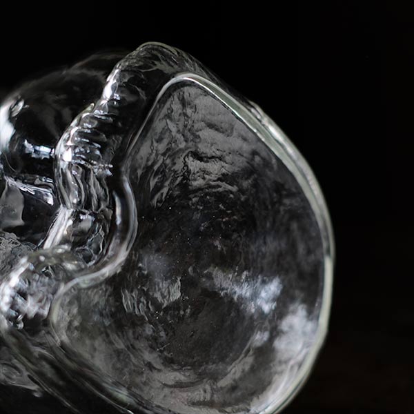 Maneki-neko glass bottle
