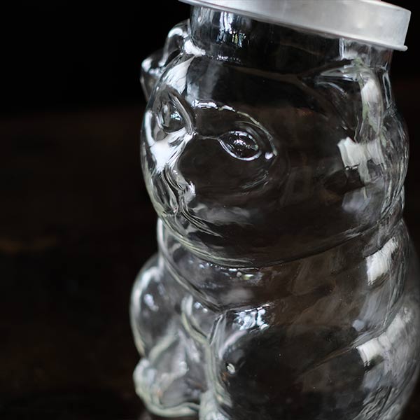 Maneki-neko glass bottle