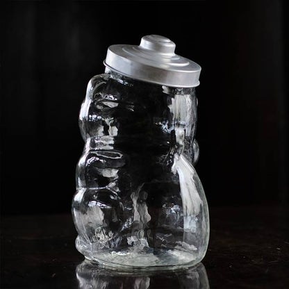 Maneki-neko glass bottle