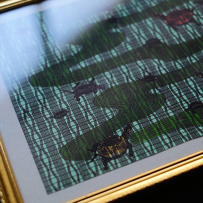 リトグラフ「亀」