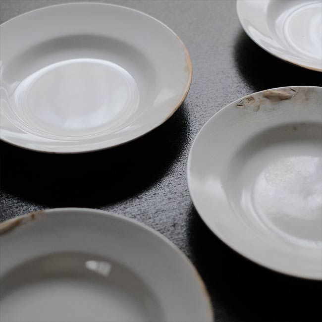 松村硬質陶器 深皿 φ20.5cm 訳あり
