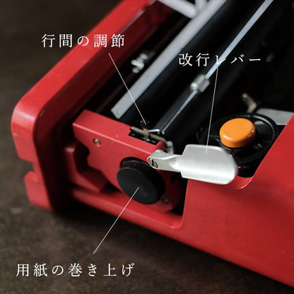 OLIVETTI Valentine タイプライター インクリボン交換済み