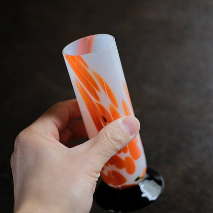 水玉のフラワーベース