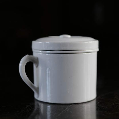 White porcelain spittoon
