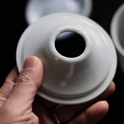 White porcelain spittoon