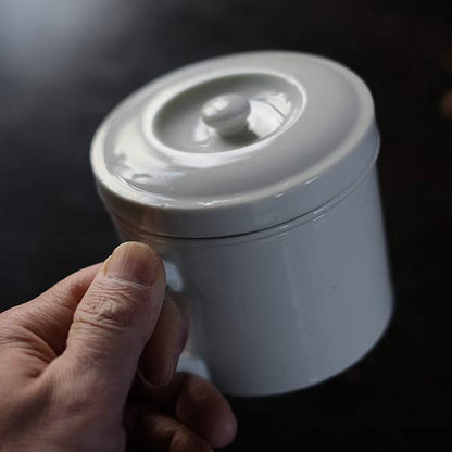 White porcelain spittoon