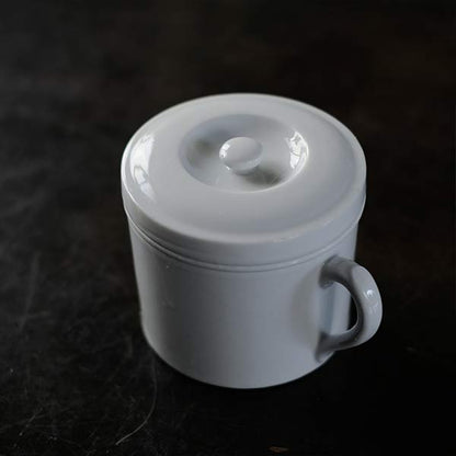 White porcelain spittoon