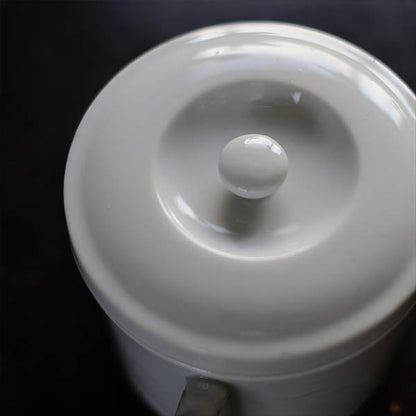 White porcelain spittoon