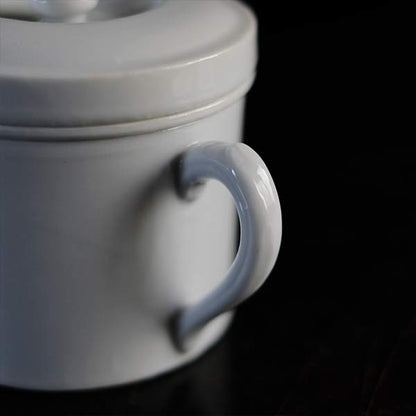 White porcelain spittoon