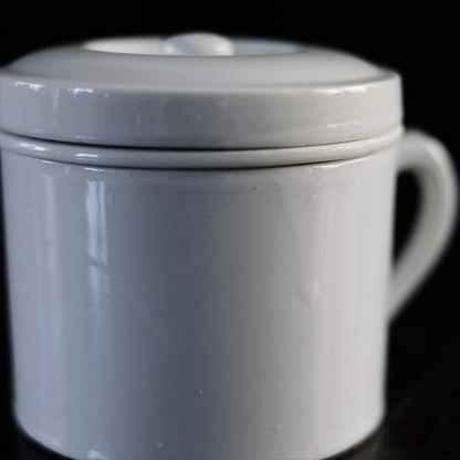 White porcelain spittoon