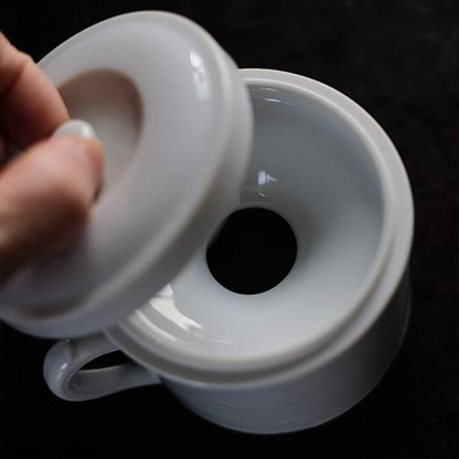 White porcelain spittoon