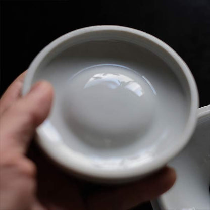 White porcelain spittoon