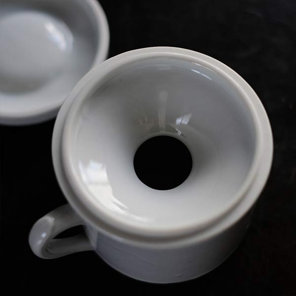 White porcelain spittoon