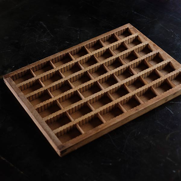 Letterpress printer tray